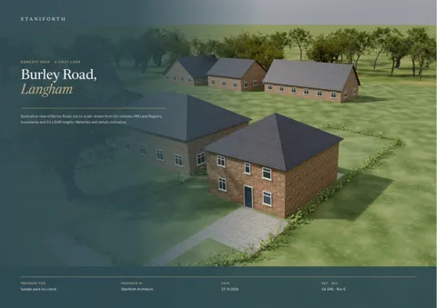 Plot concept: the site and its outline, sample page